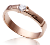помолвочное кольцо классическое на заказ SGPP057
